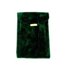 Pochette Custodia per orologi velluto floccato porta orologio vellutato verde image