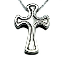 Collana Acciaio Inox anallergico croce pendente Unisex P132L