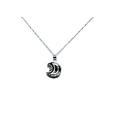 Collana Acciaio Inox anallergico luna pendente con swarovski  Donna CTFA11