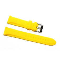 Cinturino silicone giallo per orologio ansa 18mm tipo panerai new gomma caucciù CINTURINI PER OROLOGI, Cinturini in Gomma Silicone Caucciu' Pvc image