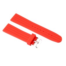 Cinturino silicone extra line rosso per orologio ansa 20mm gomma caucciù watch strap image