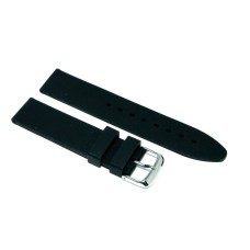 Cinturino silicone extra nero per orologio ansa 18mm gomma caucciù watch strap