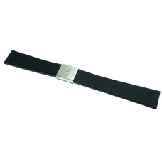 Cinturino silicone orologio ansa 22mm caucciù nero 614 gomma watch strap CINTURINI PER OROLOGI, Cinturini in Gomma Silicone Caucciu' Pvc image