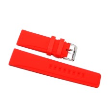 Cinturino silicone rosso per orologio ansa 24mm tipo panerai gomma caucciù BR11