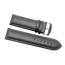 Cinturino orologio vera pelle liscia semi imbottito grigio ansa 22mm watch strap