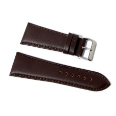 Cinturino orologio vera pelle liscia semi imbottito marrone 26mm watch strap 