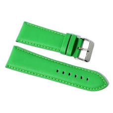 Cinturino orologio vera pelle liscia semi imbottito verde 26mm watch strap 