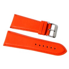 Cinturino orologio vera pelle liscia semi imbottito zucca 26mm watch strap