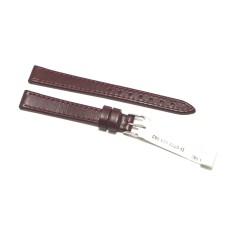 Morellato cinturino per orologio in vera pelle liscia bordeaux 10mm piatto FIBBIA DORATA